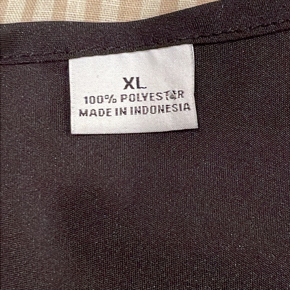 Liz, Clayborne, top, back zipper, black lace with camisole, cotton blend, XL - Picture 8 of 8
